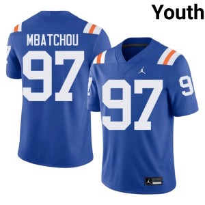 Player #97 Joseph Mbatchou Alternate Youth Royal Gator Nation Jerseys 535183-754