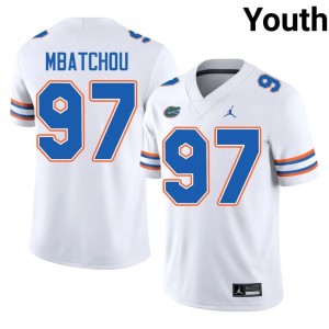 Replica Joseph Mbatchou #97 Florida Youth White Jerseys 449601-633