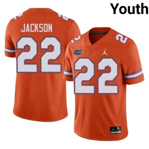Alumni #22 Kahleil Jackson Florida Gators Orange Youth Jerseys 148279-776