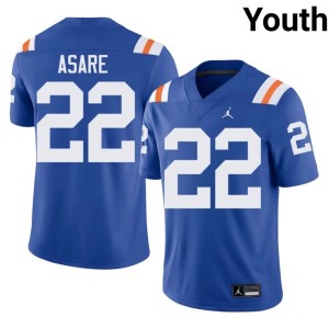 College Royal University of Florida Gators Kofi Asare #22 Alternate Youth Jersey 549327-255