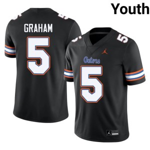 Alumni Youth Myles Graham University of Florida Gators Black #5 Jersey 397143-494