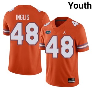 2026-27 Orange UF #48 Nicholas Inglis Youth Jerseys 596588-408