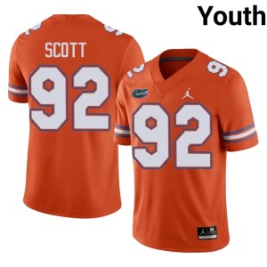 College Orange UF #92 Sebastian Scott Youth Jersey 232158-856