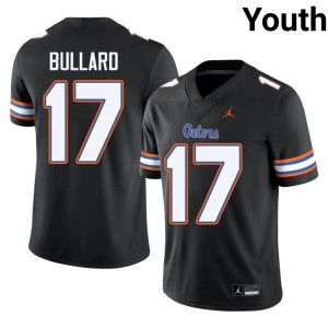 College Florida Gators #17 Black Titus Bullard Youth Jersey 334484-137