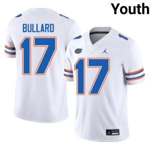 Official #17 White Youth Titus Bullard UF Gators Jersey 625729-933