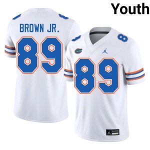Game #89 Florida White Tripp Brown Jr. Youth Jersey 461084-570