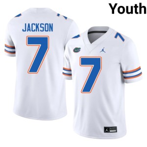 Replica Ty Jackson #7 UF Youth White Jerseys 390345-998