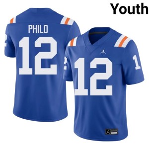 Embroidery Florida Gators Youth Alternate Aaron Philo Royal #12 Jerseys 959594-680
