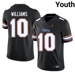 Embroidery #10 Aaron Williams University of Florida Black Youth Jerseys 486382-505