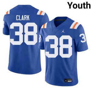 Replica Gators #38 Youth Alternate Royal Alec Clark Jersey 424617-483