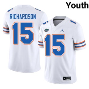 Alumni Anthony Richardson Florida #15 White Youth Jersey 456549-105