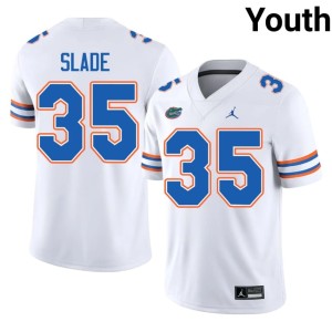 Stitched White Youth #35 University of Florida Brayden Slade Jersey 810467-823