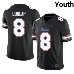 College Youth Black Carlos Dunlap #8 UF Gators Jersey 621007-147
