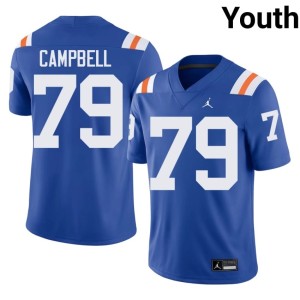 Alumni University of Florida Royal #79 Youth Alternate Chancellor Campbell Jerseys 176192-625