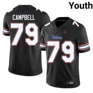Stitched #79 Youth Black Florida Gators Chancellor Campbell Jersey 674464-493