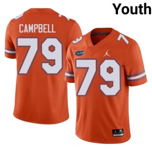 Stitched Youth Florida Chancellor Campbell #79 Orange Jerseys 483663-766