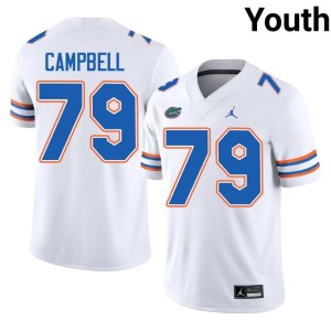 High School #79 Youth White Chancellor Campbell Florida Gators Jersey 984904-898