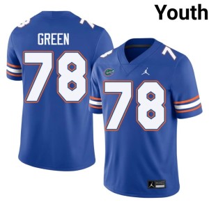 Football Youth Royal #78 University of Florida Desmond Green Jerseys 263296-256