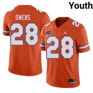 College Orange Elijah Owens #28 Florida Youth Jerseys 444634-210