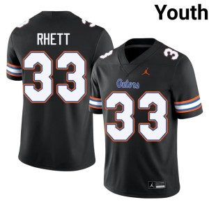 High School UF Errict Rhett #33 Black Youth Jerseys 586479-158