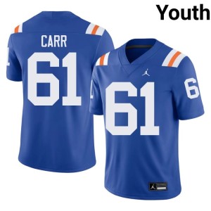NCAA #61 Alternate G'Nivre Carr Youth Royal University of Florida Gators Jersey 569792-603