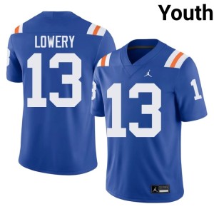 2026-27 Florida Jordy Lowery Alternate #13 Royal Youth Jerseys 627767-788