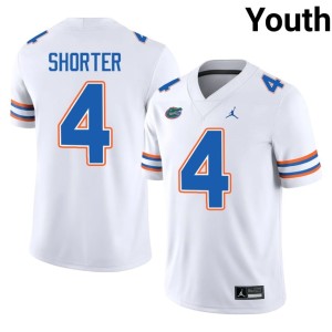 NCAA Justin Shorter #4 White UF Gators Youth Jerseys 869827-802