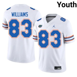 Limited White Youth Gators Justin Williams #83 Jerseys 974265-107