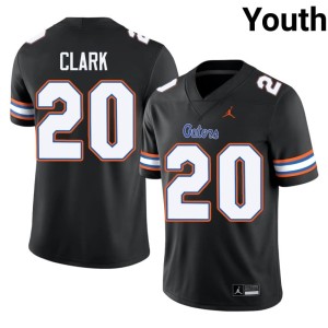 Official Youth Kanye Clark Florida Gators Black #20 Jersey 640223-486