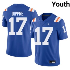 College #17 Alternate Youth Lacota Dippre Gator Nation Royal Jersey 363601-648