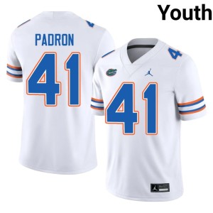 Limited Florida Youth #41 White Liam Padron Jerseys 531540-795