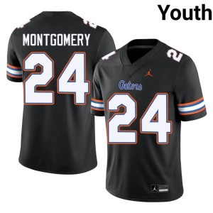 High School London Montgomery University of Florida Black #24 Youth Jerseys 553825-854
