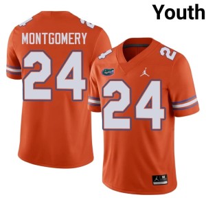 2026-27 London Montgomery Orange Youth #24 University of Florida Gators Jerseys 691119-599