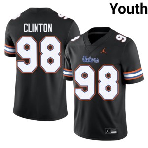 High School UF Gators Mason Clinton #98 Youth Black Jerseys 389550-285