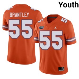 High School Orange Youth #55 Scot Brantley UF Gators Jersey 709514-885