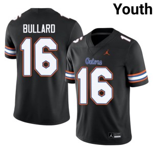 College TJ Bullard #16 Florida Black Youth Jersey 527108-489
