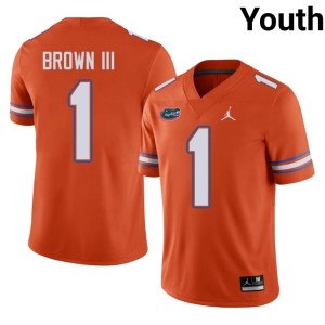 Limited Youth Vernell Brown III Orange University of Florida #1 Jerseys 155996-253