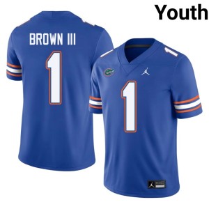 Game Youth Royal Gators Vernell Brown III #1 Jerseys 420439-171