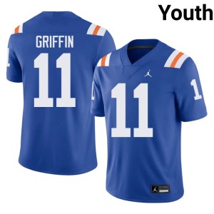 University Gators Alternate Youth Will Griffin #11 Royal Jerseys 130391-379
